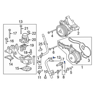 Ford OE - Engine Coolant Pipe O-Ring