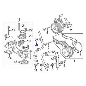 Ford OE - Turbocharger Oil Line Bolt