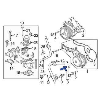 Ford OE - Left Engine Coolant Pipe