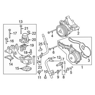 Ford OE - Cooling - Water Pump (Regular Cab / SuperCab / Crew Cab 6.7L)