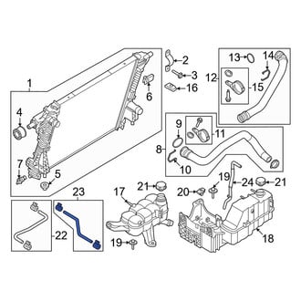 Ford OE - Engine Coolant Overflow Hose