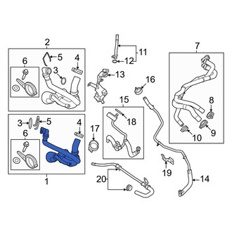 Ford OE - Engine Coolant Overflow Hose