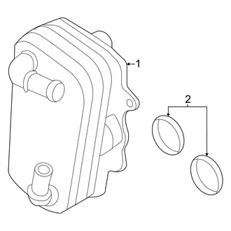 Ford OE - Cooling - Oil Cooler (Regular Cab / SuperCab / Crew Cab 7.3L)
