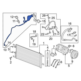 Ford OE - A/C Refrigerant Liquid Hose