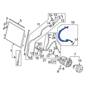 Ford OE - A/C Refrigerant Suction Hose