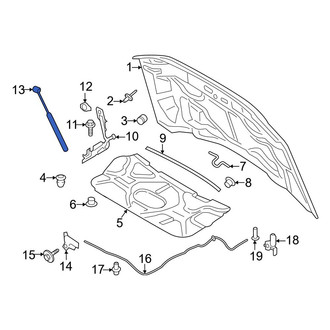 Ford OE - Front Left Hood Lift Support