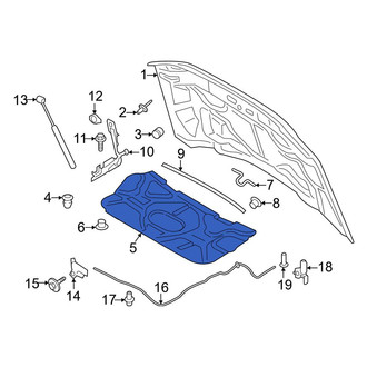 Ford OE - Front Hood Insulation Pad