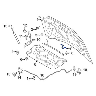 Ford OE - Front Hood Latch Striker Plate