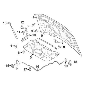 Ford OE - Hood & Components (Regular Cab / SuperCab / Crew Cab)