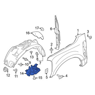 Ford OE - Left Fender Liner Support Bracket