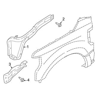 Ford OE - Fender - Inner Components (Regular Cab / SuperCab / Crew Cab)