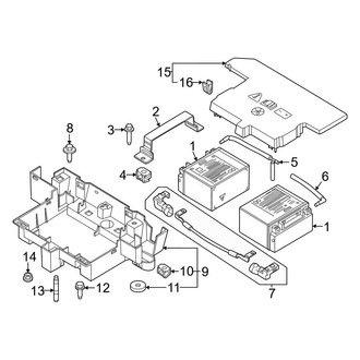 Ford OE - Electrical - Battery (Inverter #2), (Regular Cab)