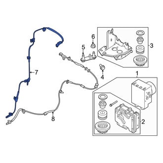 Ford OE - Front ABS Wheel Speed Sensor