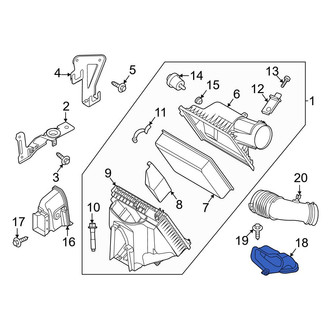 Ford OE - Front Upper Engine Air Intake Hose