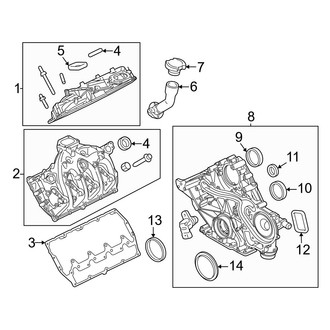 Ford OE - Engine - Valve & Timing Covers (Regular Cab / SuperCab / Crew Cab 6.7L)