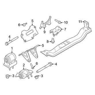 Ford OE - Engine & Transmission Mounting (Regular Cab / SuperCab / Crew Cab 6.7L)