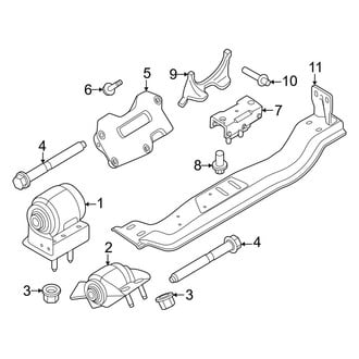 Ford OE - Engine & Transmission Mounting (Regular Cab / SuperCab / Crew Cab 6.8L)