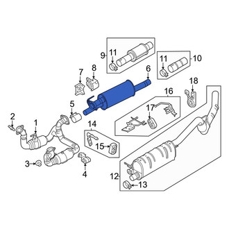 Ford OE - Center Exhaust Intermediate Pipe