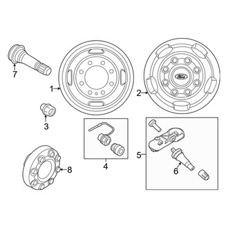 Ford OE - Wheels (17" Dual Rear Wheels), (Regular Cab / SuperCab / Crew Cab)