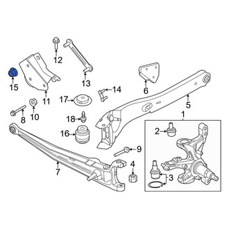 Ford OE - Left Beam Axle Bolt