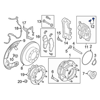 Ford OE - Front Brake Bleeder Screw