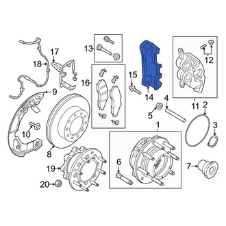 Ford OE - Front Disc Brake Caliper Bracket