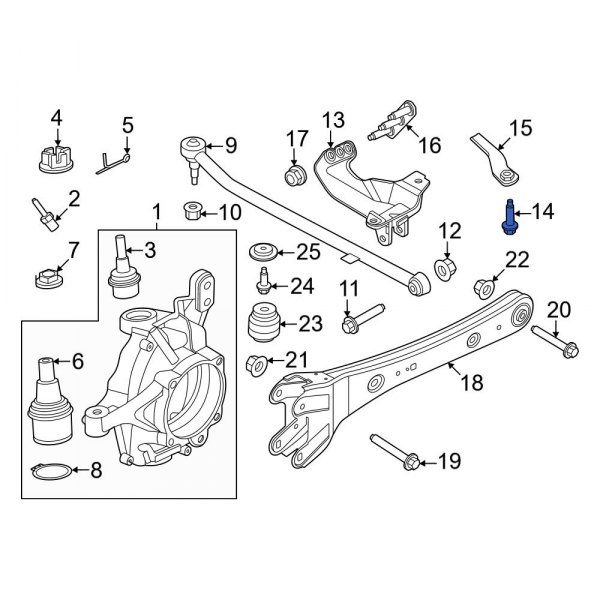 Suspension Track Bar Bolt