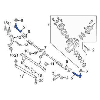 Ford OE - Outer Steering Tie Rod End