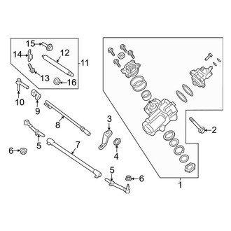 Ford OE - Steering Gear & Linkage (Regular Cab / SuperCab / Crew Cab 4WD)
