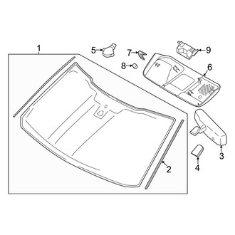 Ford OE - Windshield - Glass (XL Regular Cab / SuperCab / Crew Cab)