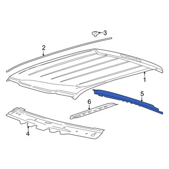 Ford OE - Rear Roof Header Panel