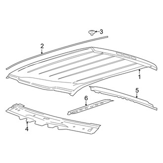 Ford OE - Cab - Roof & Components (Regular Cab), (Regular Cab)
