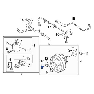 Ford OE - Power Brake Booster Vacuum Sensor