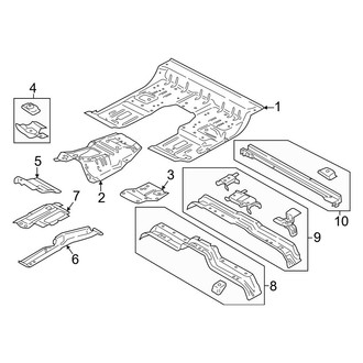 Ford OE - Cab - Floor (Regular Cab), (Regular Cab)