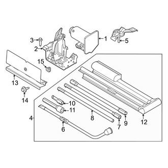 Ford OE - Cab - Jack & Components (Dual Rear Wheels), (Regular Cab)