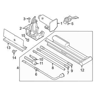 Ford OE - Cab - Jack & Components (Dual Rear Wheels), (SuperCab)