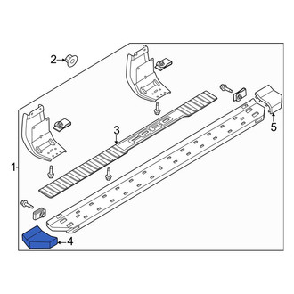 Ford OE - Front Right Running Board End Cap
