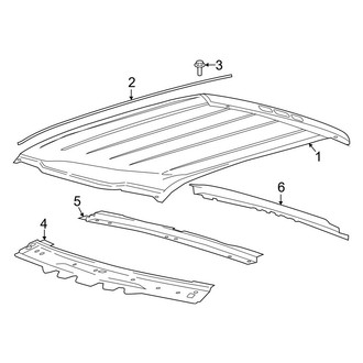 Ford OE - Cab - Roof & Components (W/O Panoramic), (Crew Cab)
