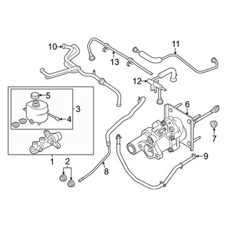 Ford OE - Cab - Components on Dash Panel (With Hydroboost), (Crew Cab)
