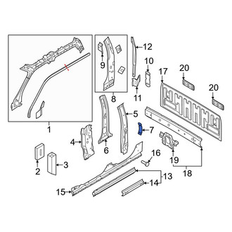 Ford OE - Door Lock Striker Plate