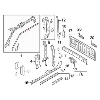 Ford OE - Cab - Back Panel (Crew Cab)