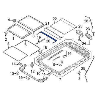 Ford OE - Sunroof Drip Rail