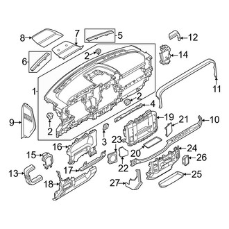 Ford OE - Instrument Panel Components (Panel & Trim), (XL Regular Cab / SuperCab / Crew Cab)