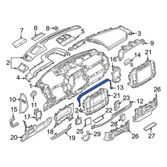 Ford OE - Upper Instrument Panel Molding
