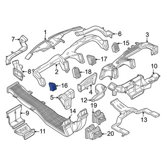 Ford OE - Left Outer Dashboard Air Vent