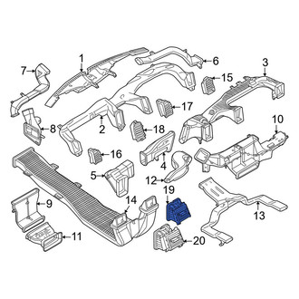 Ford OE - Rear Right Console Air Vent