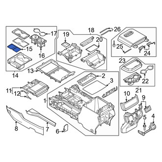 Ford OE - Front Console Mat