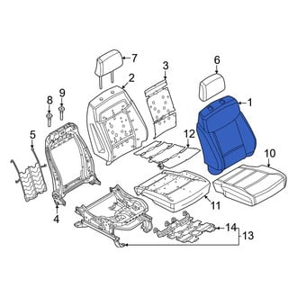 Ford OE - Front Left Seat Back Cushion Cover