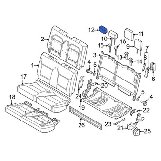 Ford OE - Front Center Headrest Cover