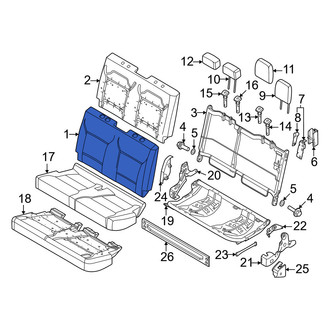 Ford OE - Front Right Seat Back Cushion Cover